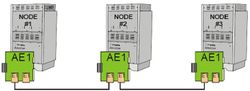 AE1 - AlphaCom Digital Network Board - Node -2 in transit configuration, nodes -1 and -3 in leaf configuration.jpg