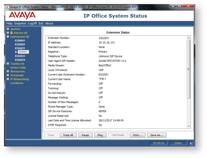 Avaya IP Office  configuration - Zenitel Wiki